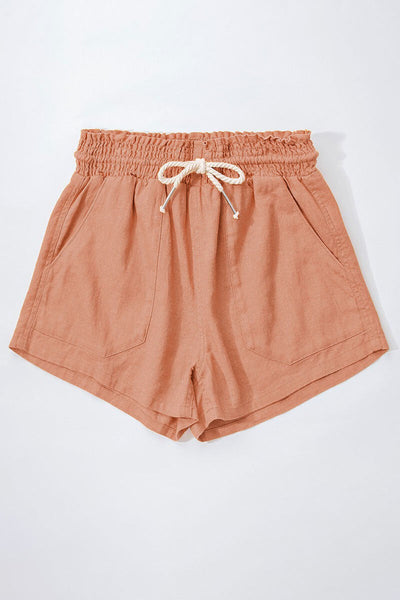 Linen Shorts - Clay