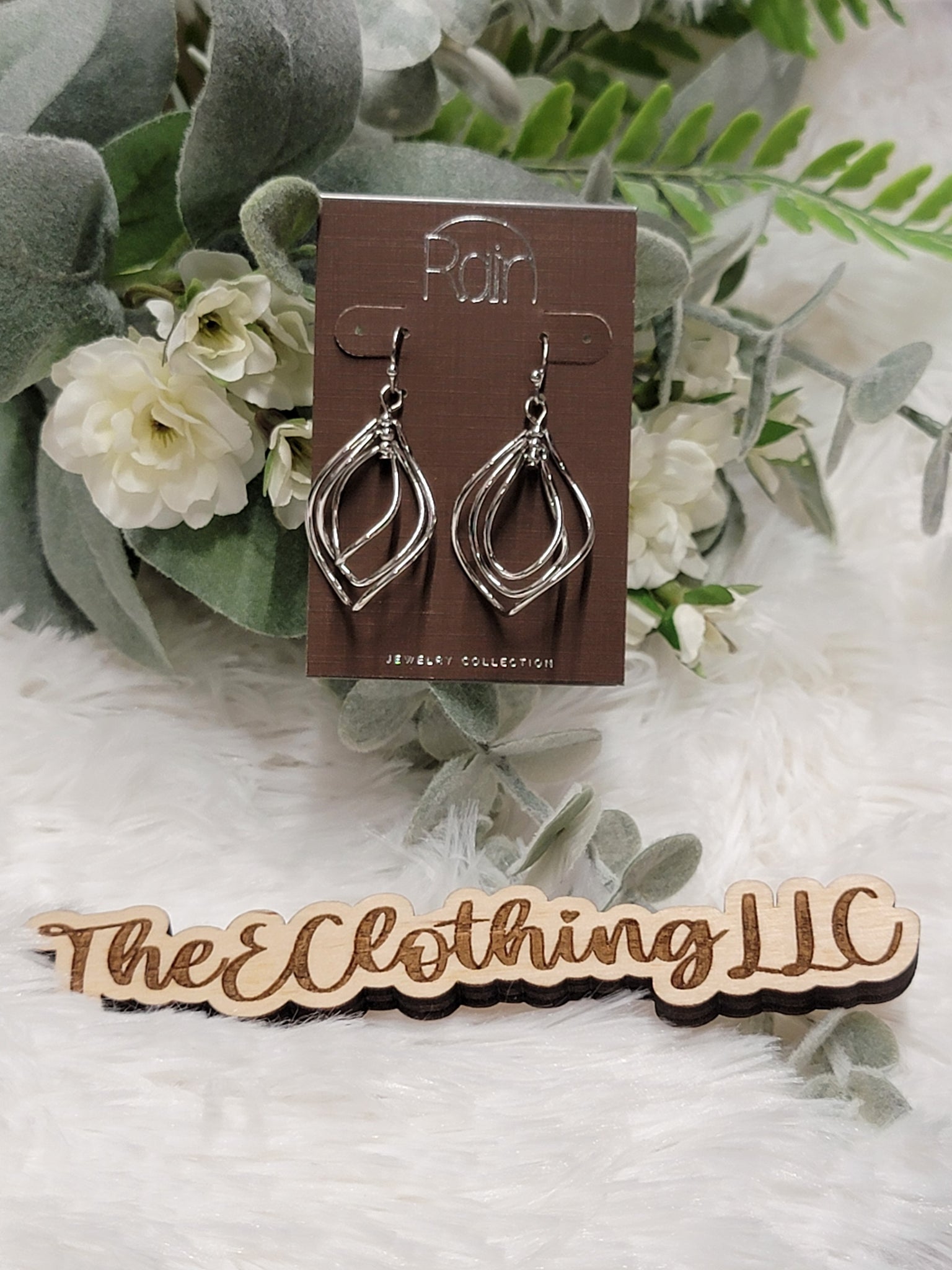 Rain - Silver Multi Loops Earring