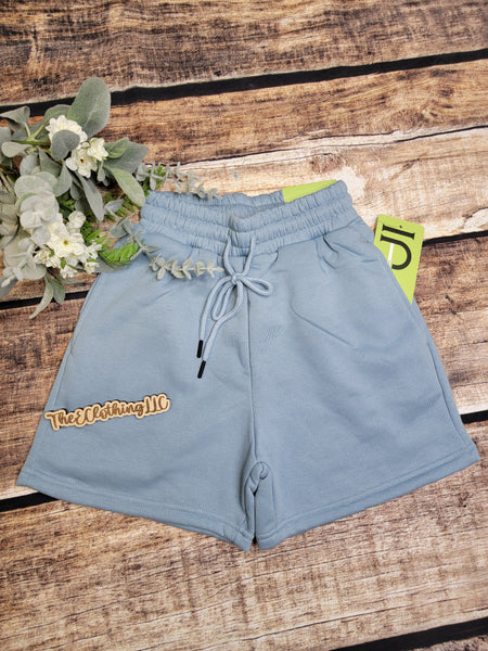 Fleece Gym Short - Blue Fog