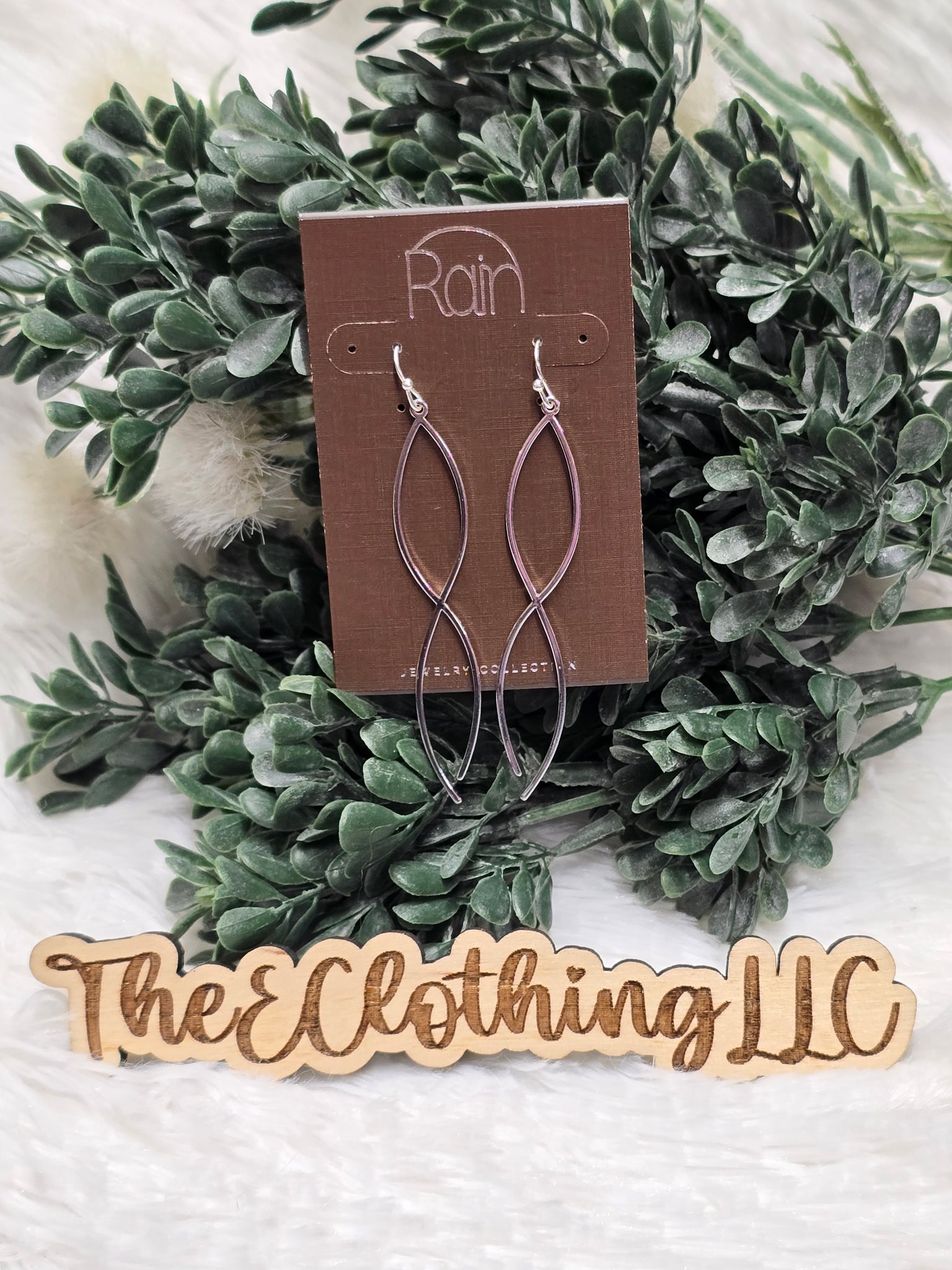 Silver Crossover Wire Twist Earring