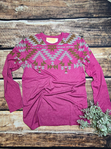 Aztec Long Sleeve Tee