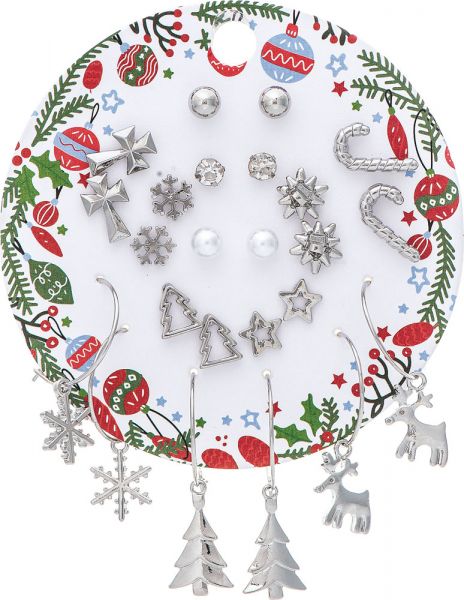 Rain - Christmas Carded Earring Collection - Silver