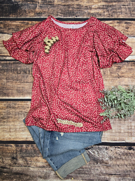 May Ruffle Sleeve Top