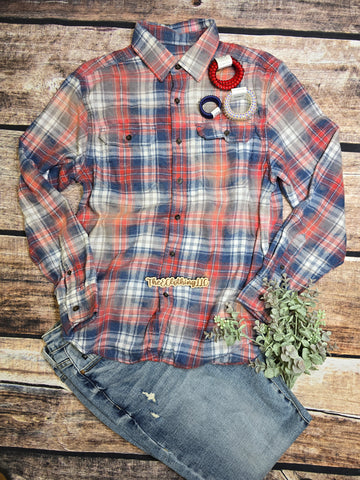 Distressed Flannel - Liberty Plaid