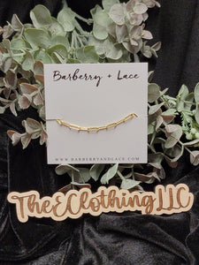 Barberry + Lace Paperclip Chain Bracelet